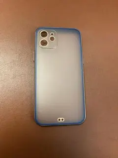 iPhone12 6.1インチ アイフォン ケース ブルー シンプル