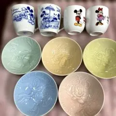 ディズニー／ミッキー・ミニー・マグカップ・ボウルセット　まとめ売り9点(^^)