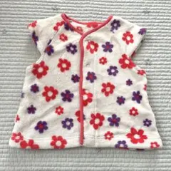 スリーパー フリースベスト 花柄 80