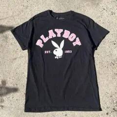 PLAYBOY Tシャツ Y2K 平成 海外ガール 00s ブラックのサムネイル