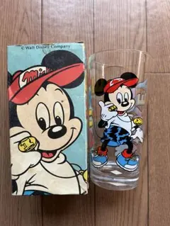 未使用　ミッキーマウス ガラスコップ 元箱付き