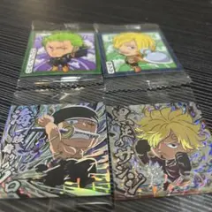 ワンピース シール 4枚セット ロロノア・ゾロ サンジ