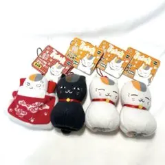 夏目友人帳 ニャンコ先生 フィンガーパペットx3点とクリーナー1点セット