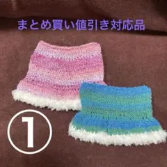 ハンドメイド猫耳ニット帽　親子ペアセット