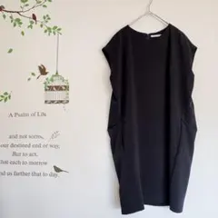 SUGAR ROSE/ノースリーブワンピース ポケット付き ネイビー F