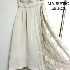 MAJESTIC LEGON/レース切替フレアスカート