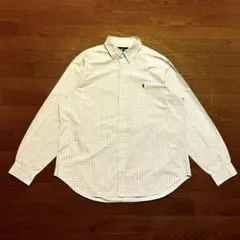 Ralph Lauren ピンクギンガムチェックシャツ XLサイズ