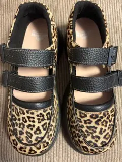 Dr. Martens レオパード柄 厚底 ダブルストラップシューズのサムネイル