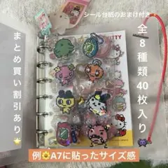 【新品】たまごっち　オーロラ　クリアシール　40枚入り⭐︎シール台紙のおまけ付