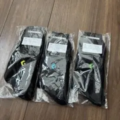 新品CONVERSE バスケソックス27-29cm 3足セット