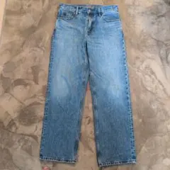 【美品】UNIQLO　jWA ストレートデニム ライトブルー