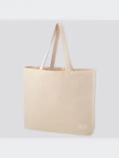 未使用ユニクロUNIQLOリユーザブルバッグ(Ｌ)オフホワイト男女兼用エコバッグのサムネイル