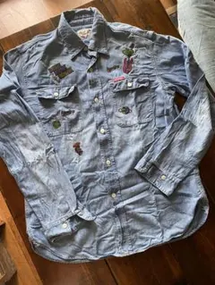 HYSTERIC GLAMOUR ラメパッチシャンブレーシャツSのサムネイル