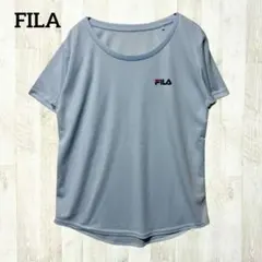 フィラ 半袖 Tシャツ カットソー LL ライトブルー 速乾 吸汗 ドライシャツのサムネイル
