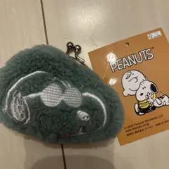 PEANUTS スヌーピー コインケース グリーン