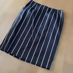 ストライプ柄 タイトスカート 膝丈　新品