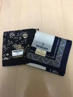 ブランドハンカチ⭐︎トラサルディ⭐︎renoma⭐︎新品