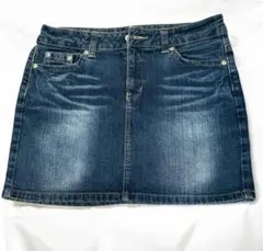 デニムミニスカート 前後ポケット付き