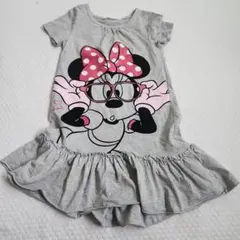 H&M ミニーマウス ワンピース グレー