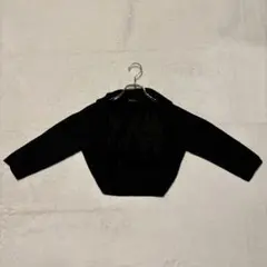 【コムサイズム】（M）カーディガン ボレロ ニット ラメ加工 ボタンレス 長袖