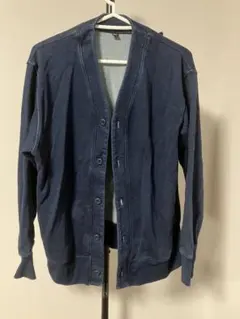 ユニクロ インディゴスウェットカーディガン