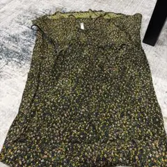 RVCA キャミワンピース 花柄 ブラック Sサイズ