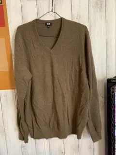 ユニクロ Vネック カシミヤニット
