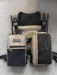 mont-bell フィッシングベスト カーキ/ブラック