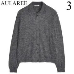 AURALEE モヘアカーディガン　mohair wool バーガンディ 4 AURALEE(オーラリー) / 22AW/BRUSHED MOHAIR CARDIGAN/4/モヘア/レッド