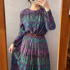 【新品】アドリアナパペル ギンガムチェック 花柄 シャツワンピース 大きいサイズ 新品】アドリアナパペル ギンガムチェック 花柄 シャツワンピース
