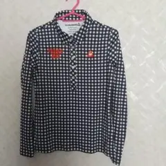 le coq sportif チェック柄ポロシャツ Mサイズ