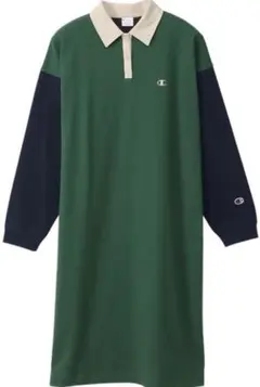 チャンピオンTシャツ素材ポロワンピース