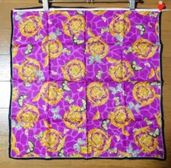 Versace 蝶と花柄 ハンカチ 約50cm