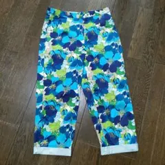 US 90s ビンテージ Kathy Ireland フラワープリントパンツ