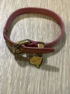 ⭐️MIU MIU⭐️ミュウミュウブレスレット ハートチャーム付きのサムネイル