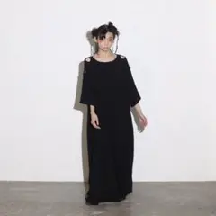 louren waist twist pencil dress black S - メルカリ