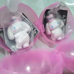 シナモロール×2　ミニチュアチャーム　ライブキャラクター　ガチャ