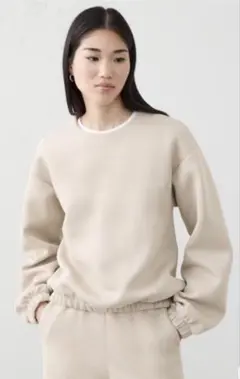 BANANA REPUBLIC ベージュ スウェットシャツ　S ベージュ