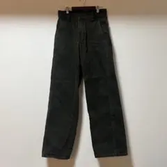 ダークグリーン　 バギーデニム　ワイドレッグデニムパンツ　ZARA 36