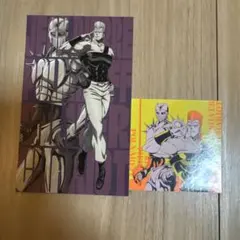 ジョジョの奇妙な冒険　スシロー　ステッカー　ポルナレフ　2点