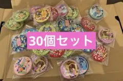 30個セット【ディズニーキャラクターズ刺繍缶バッジビスケット2】※お菓子なし