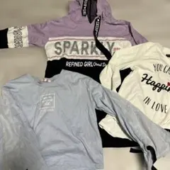 女の子　サイズ150 長袖トップス 3セット