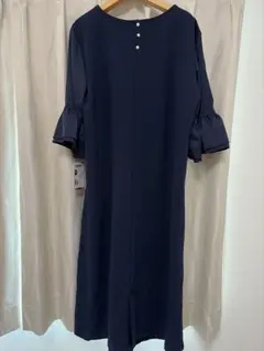 ANGELIEBE ネイビー ワンピース L