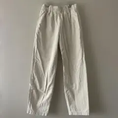 GU アイボリーパンツ　ウエストゴム　デニム
