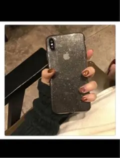 iPhoneケース　シンプル　キラキラ　ラメ　可愛い　iPhoneカバー