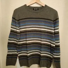 BEAMS HEART Mサイズ ストライプ綿ニット