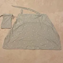 PUPPAPUPO プッパプーポ 授乳ケープ 収納袋付き　グレー×スター