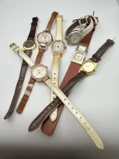おまけ付き♡レディース腕時計 まとめ売り 8点＋ネックレス - メルカリ