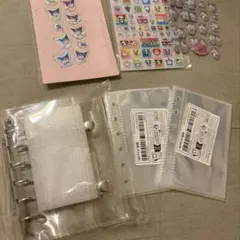 バインダー A7 6穴 クリア シール帳 リフィル付き(20枚)