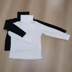 若*ィ様 ユニクロ ヒートテックフリースタートルネックT 2色セット XL